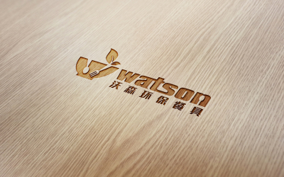沃森环保餐具logo设计