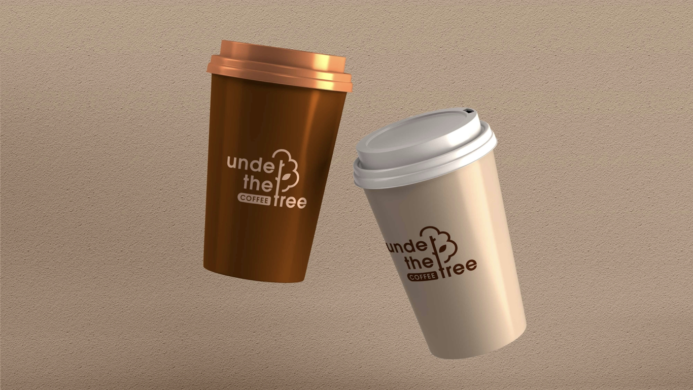在樹下咖啡logo設計方案2圖4