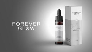 ForeverGLow護膚品精華液外盒包裝設計
