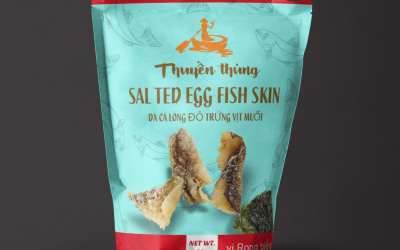 越南鱼皮酥零食包装设计