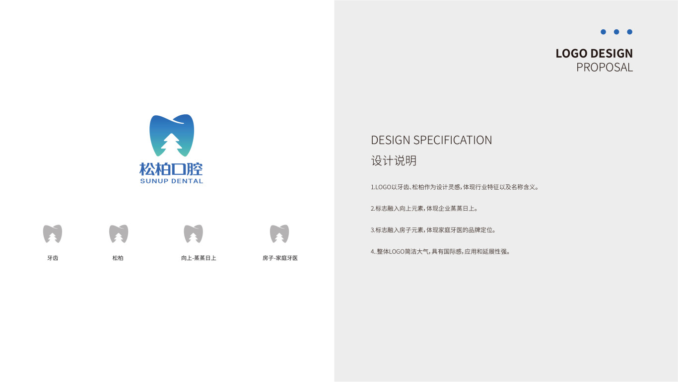 松柏口腔 口腔/牙科/医疗 logo设计图4
