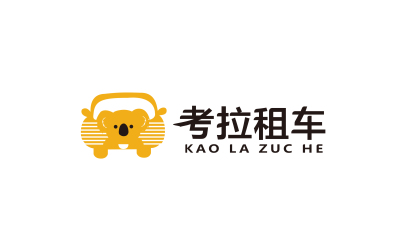 考拉租车汽车租赁行业logo设计