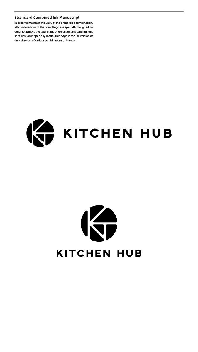 KT KITCHEN HUB logo design图3