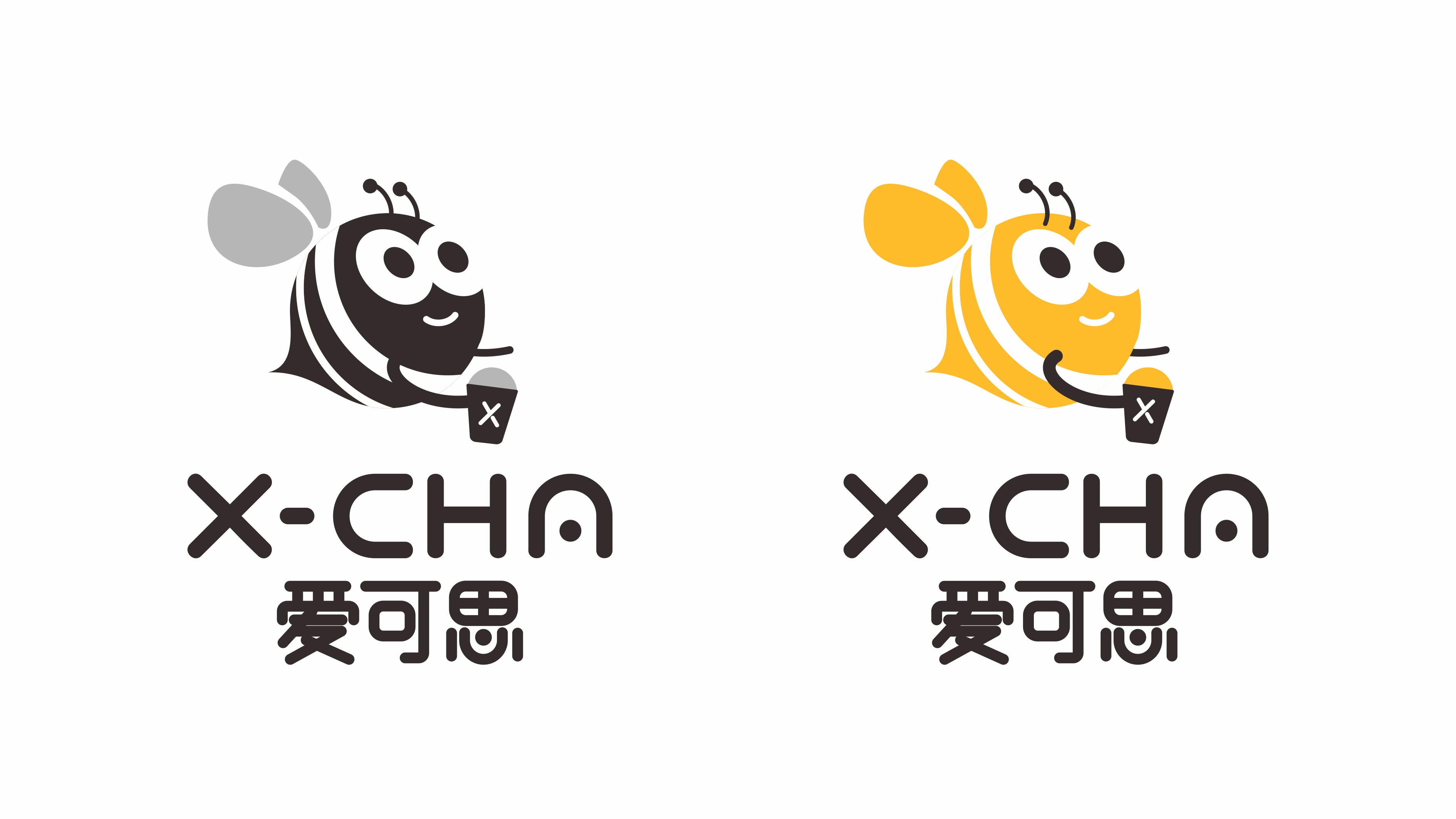 X-CHA饮品类LOGO设计