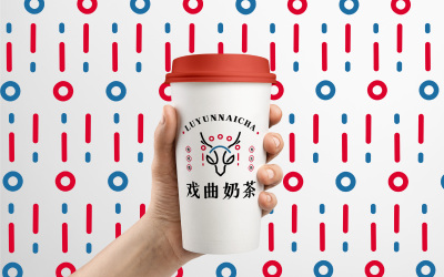 戏曲奶茶logo提案