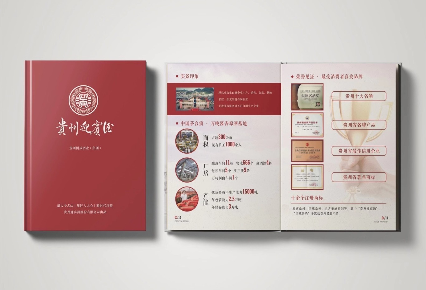 贵州迎宾酒丨白酒类画册设计图1