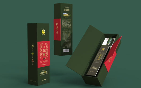 湘之茶源 山茶油礼盒装包装设计案例分享