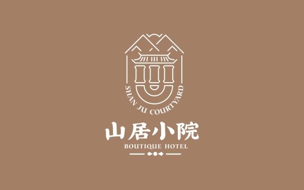 民宿山居小院logo设计