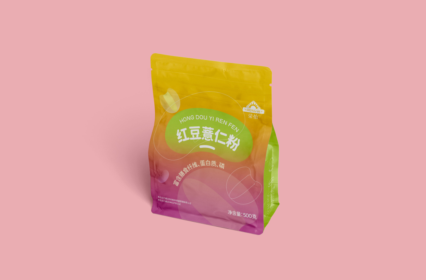 荣怡红豆薏仁包装设计图2