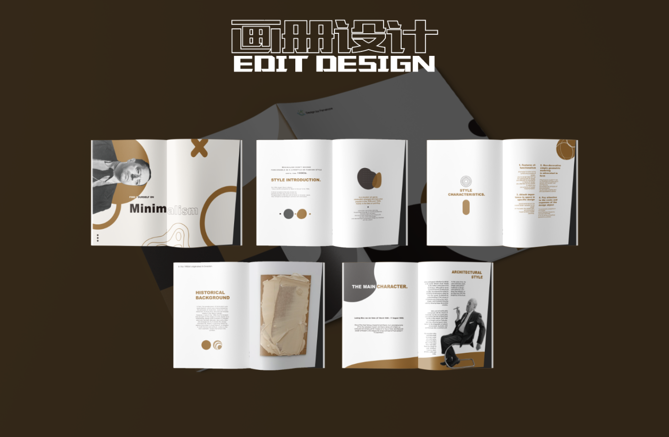 Minimalism风格画册设计图0