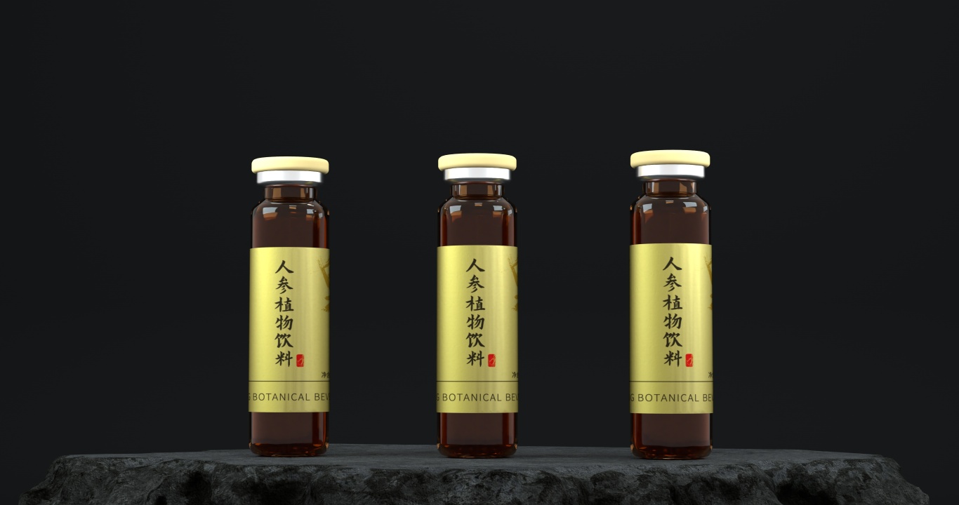 小仙参植物饮料包装设计渲染图6
