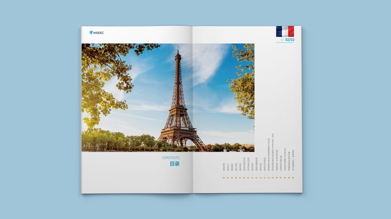 法國INSEEC項目宣傳冊設計圖1