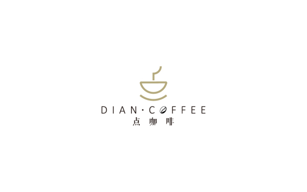 點咖啡品牌標志設計
