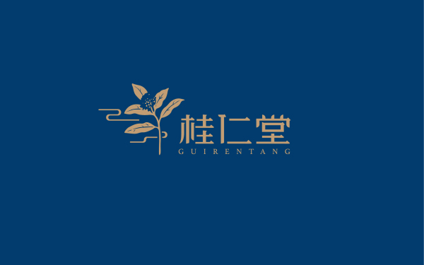 桂仁堂中药疗养馆 logo设计