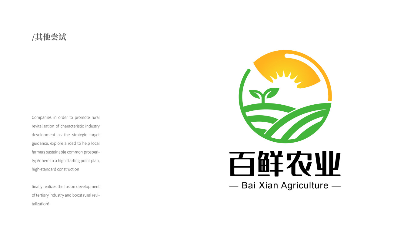 百鲜农业生鲜品牌LOGO设计中标图4