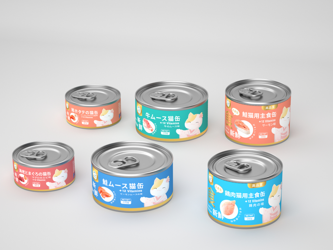 日本品牌猫条系列包装设计图6