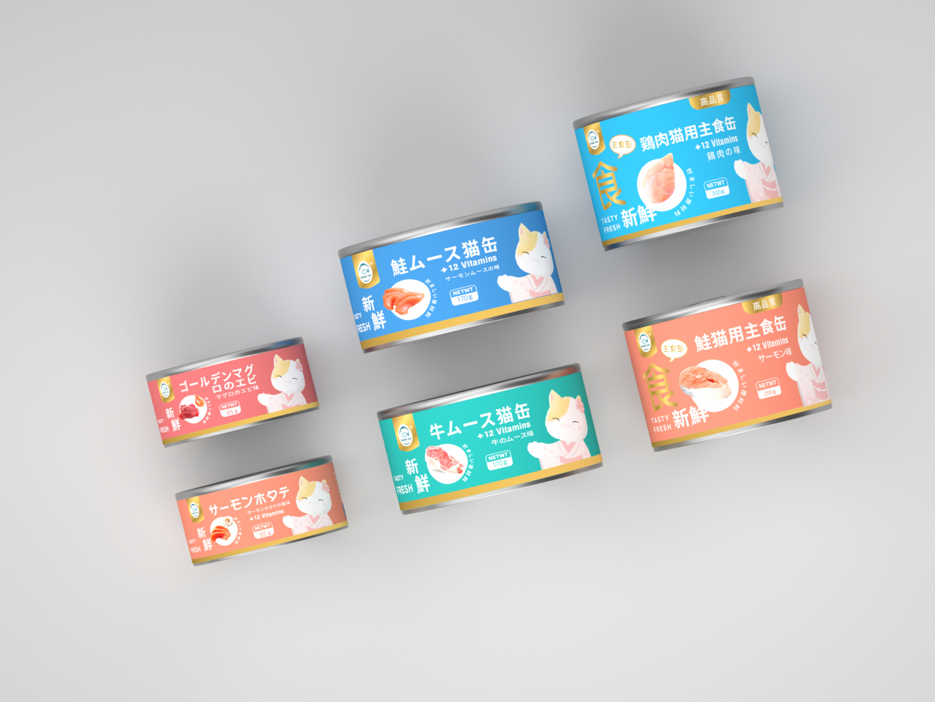 日本品牌猫条系列包装设计图4