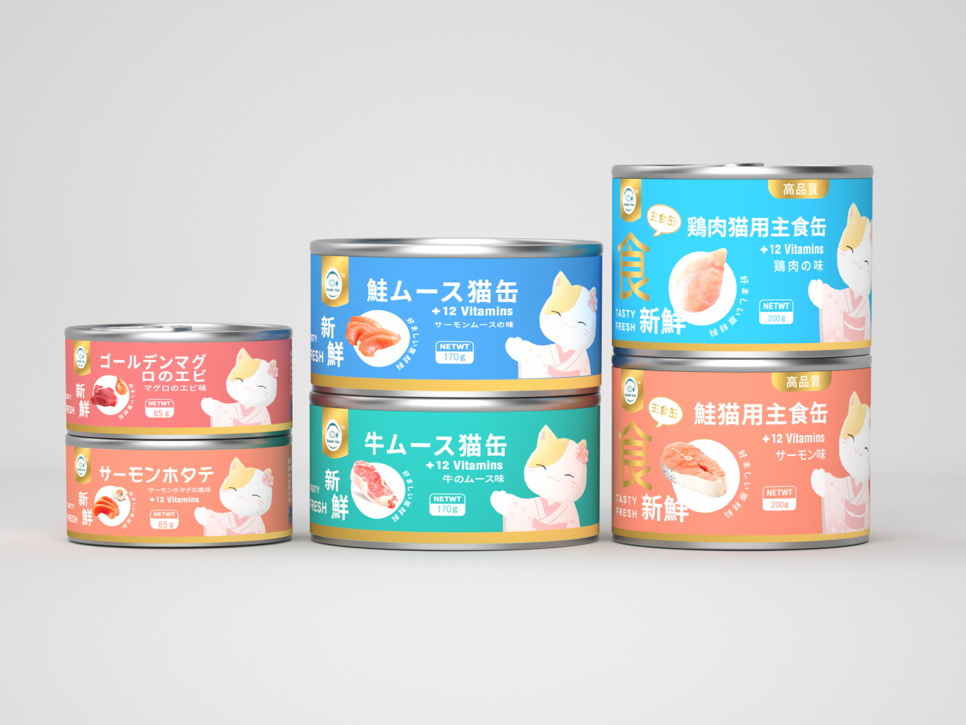 日本品牌猫条系列包装设计图1