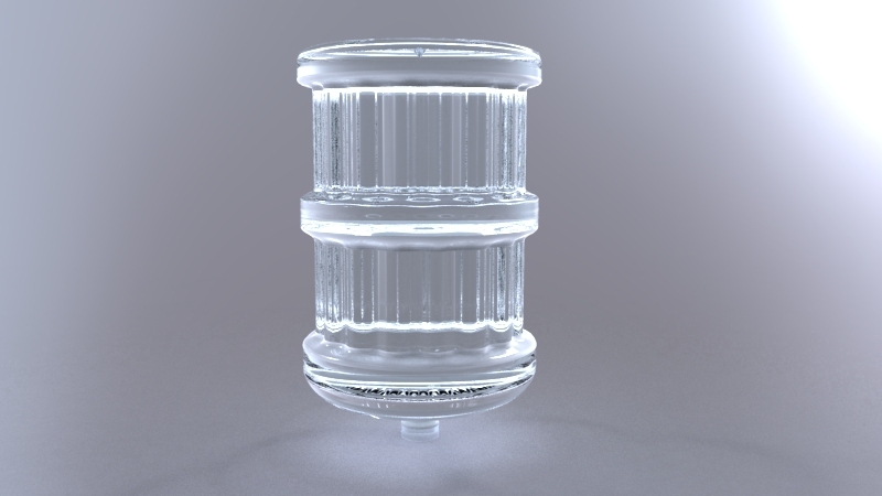 山语茶道桶装瓶3D设计图5