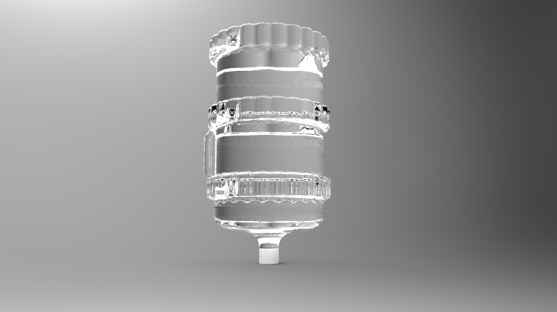 山语茶道桶装瓶3D设计图3