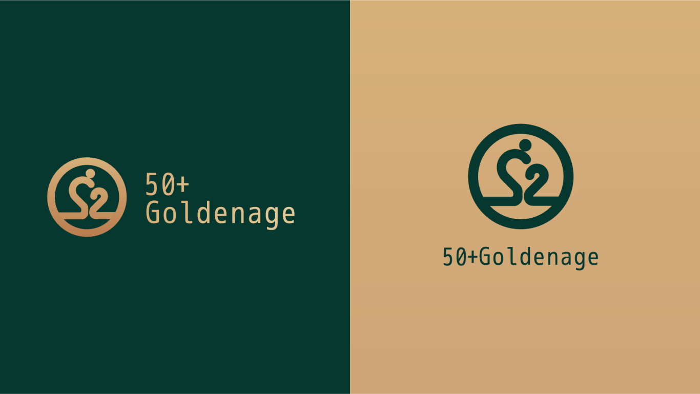 50+ goldenage LOGO設計圖3