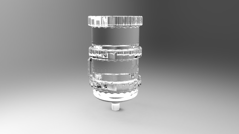 山语茶道桶装瓶3D设计图4