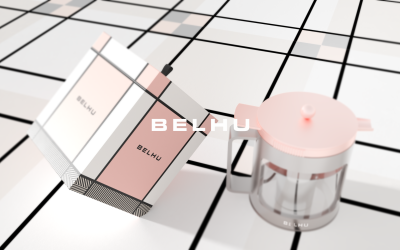 belhu電水壺品牌包裝設計