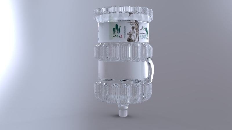 山语茶道桶装瓶3D设计图0