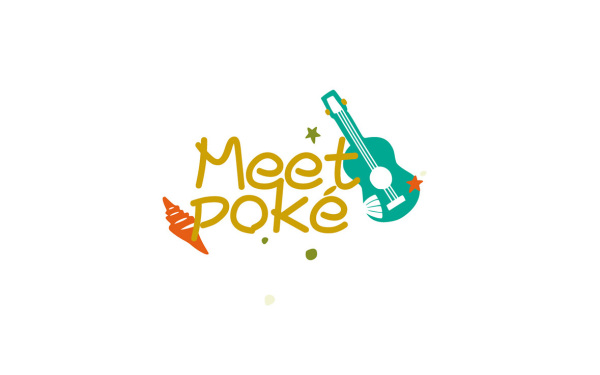 meet poke輕食logo案例