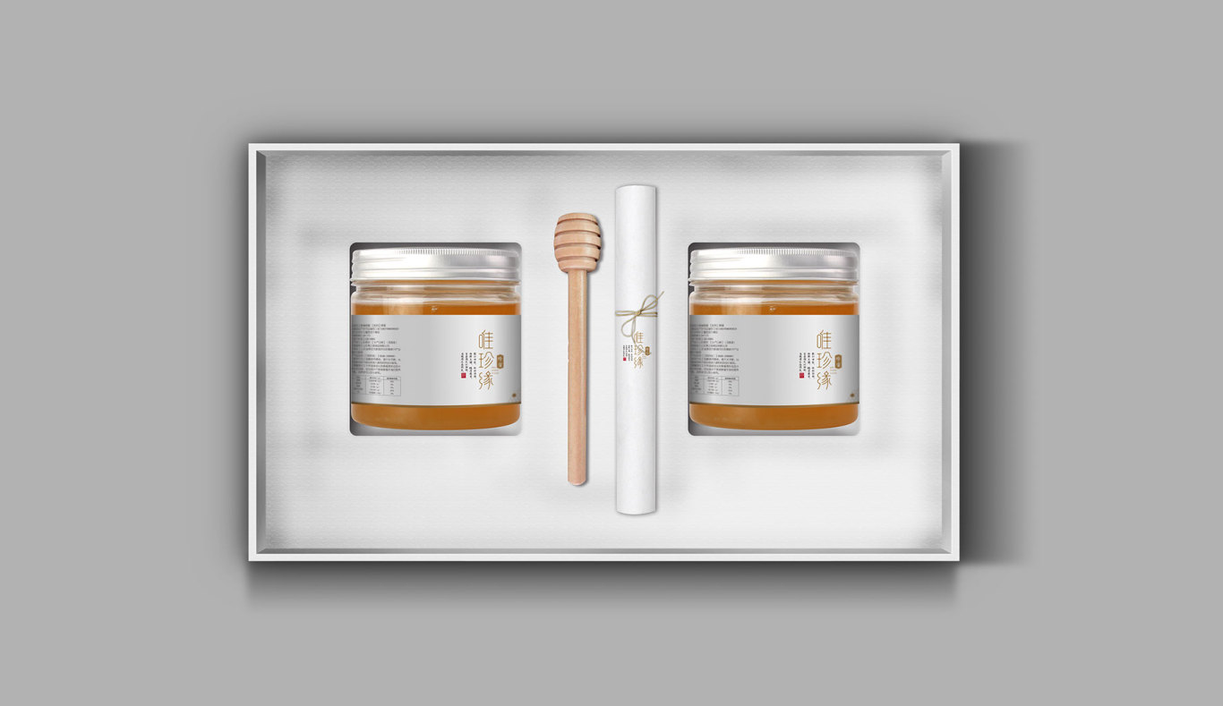唯珍缘蜂蜜品牌logo设计，包装设计图7