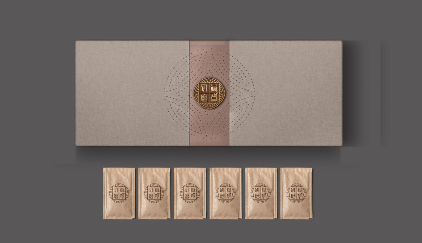 真草研磨保健品品牌logo設計，包裝設計圖1