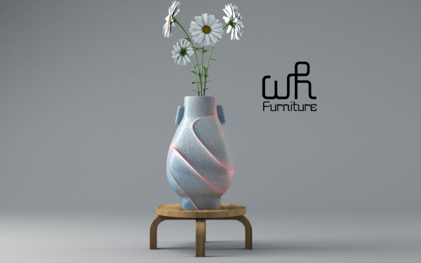 3D陶瓷花瓶