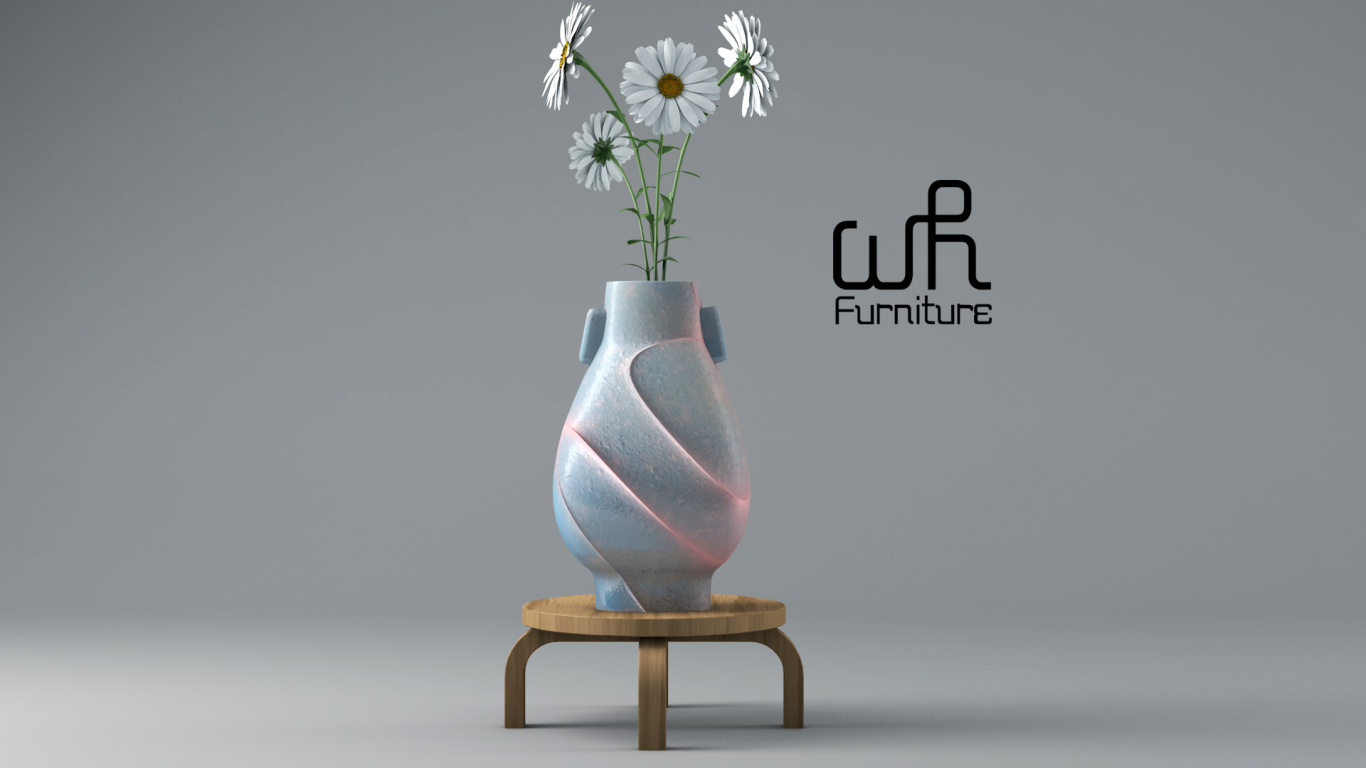 3D陶瓷花瓶圖0