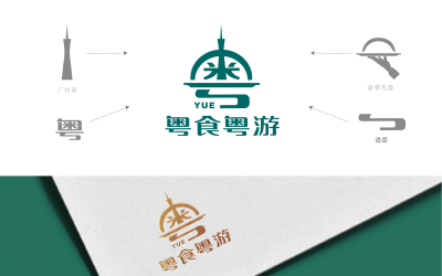 粤食粤游logo