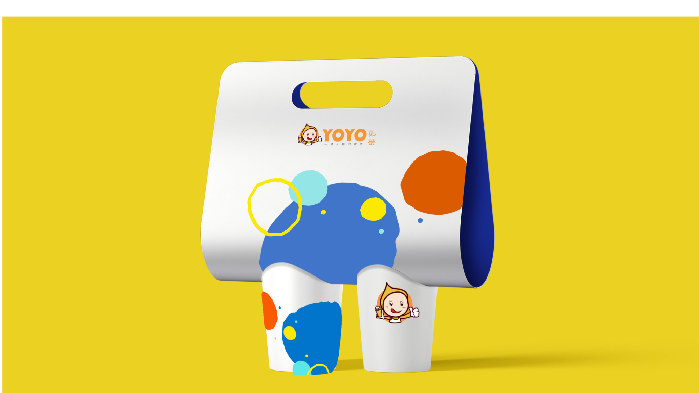 YOYO奶茶logo設計圖5