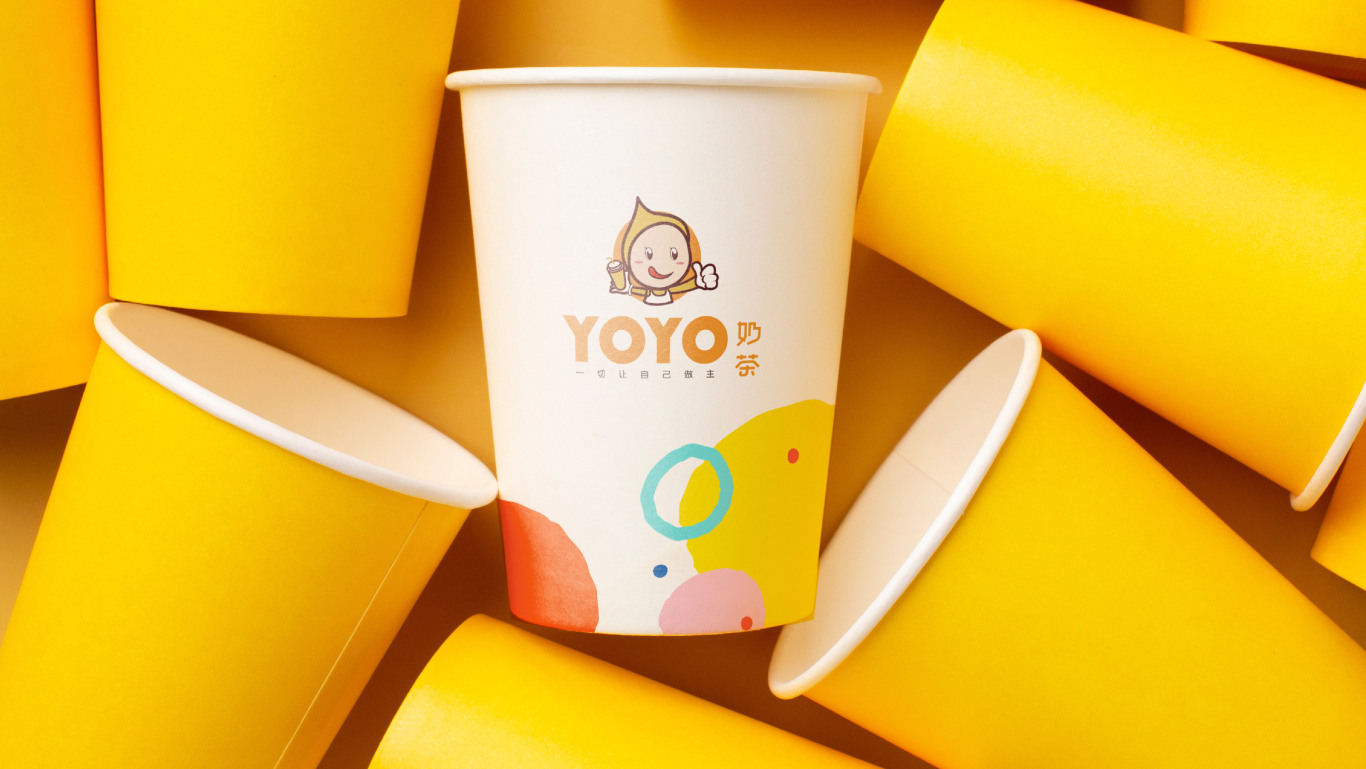 YOYO奶茶logo設計圖7