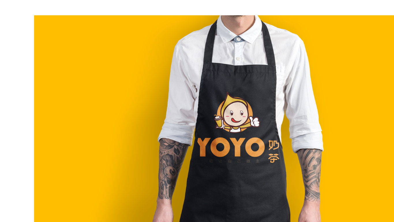 YOYO奶茶logo設計圖6