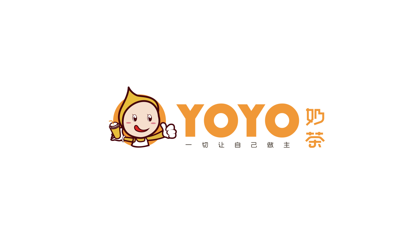 YOYO奶茶logo设计图0