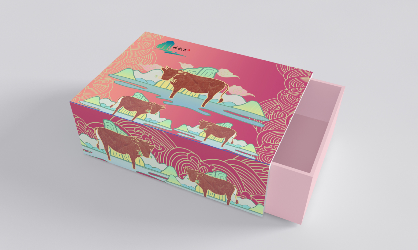 武夷山包装设计—— 熟食牛肉包装图1