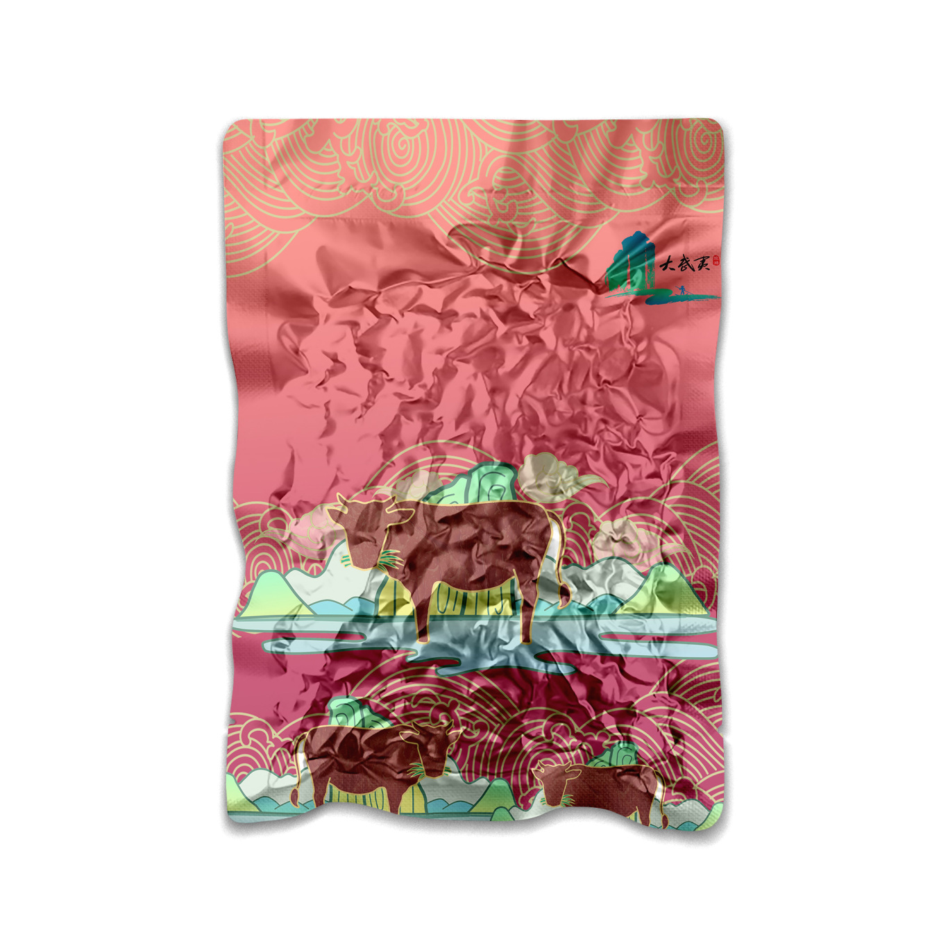 武夷山包装设计—— 熟食牛肉包装图2