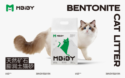 Mbiby宠物用品系列品牌包装形象设计（猫粮&猫砂&罐头&猫条&零食冻干）