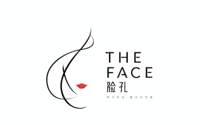 THE FACE臉孔高端美容美發連鎖品牌logo設計