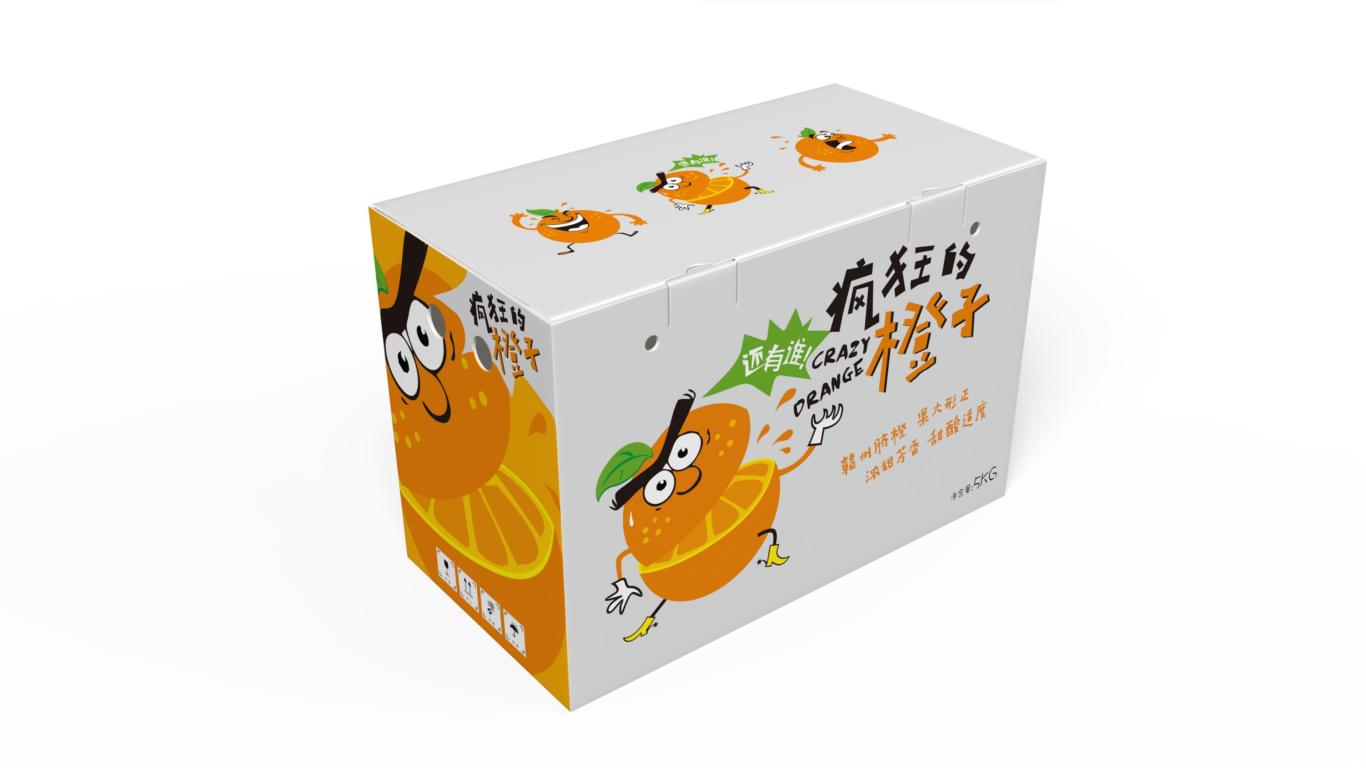 直播间农产品——赣州脐橙包装设计图4