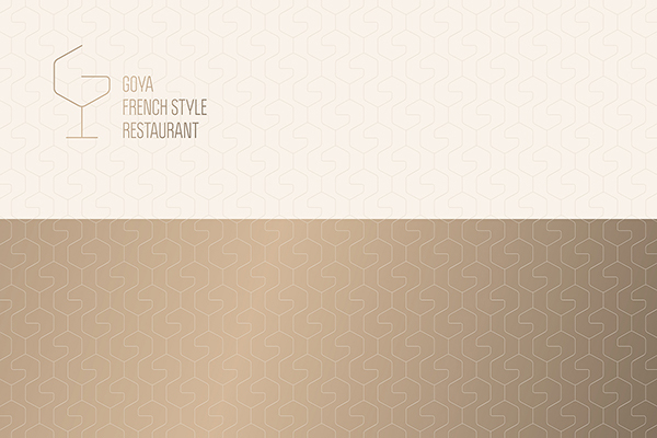 戈雅法餐厅品牌LOGO设计图2