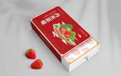 水果（草莓）礼盒包装设计