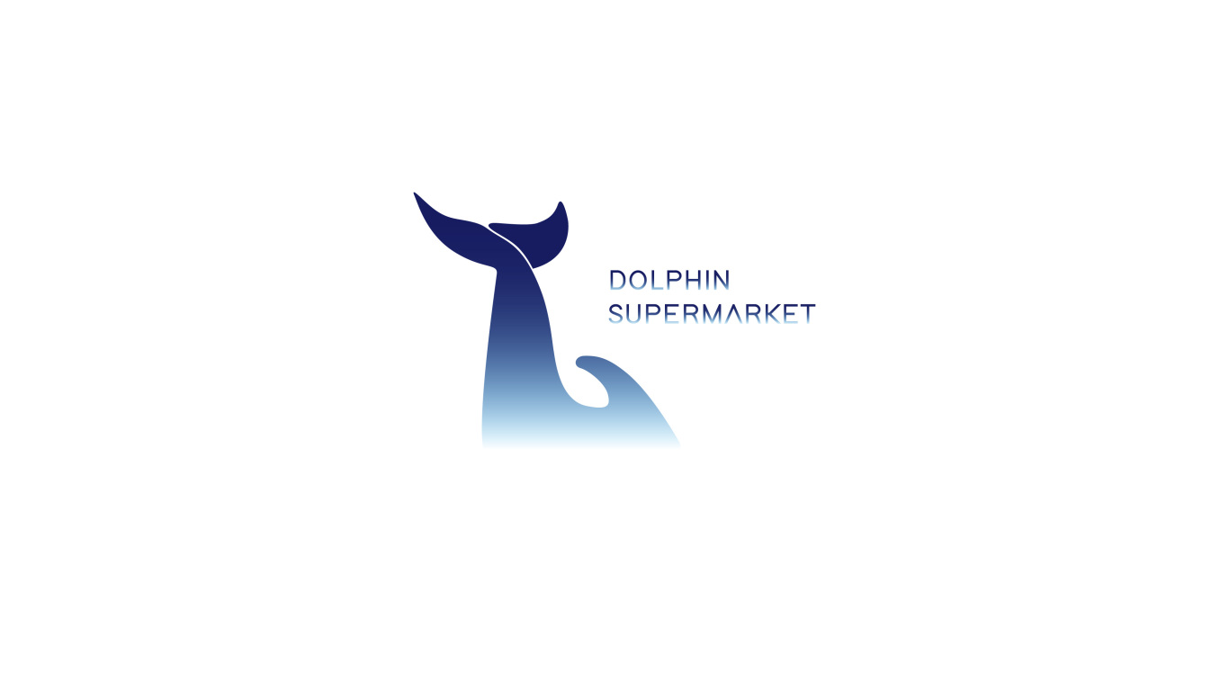 海豚超市logo设计图0