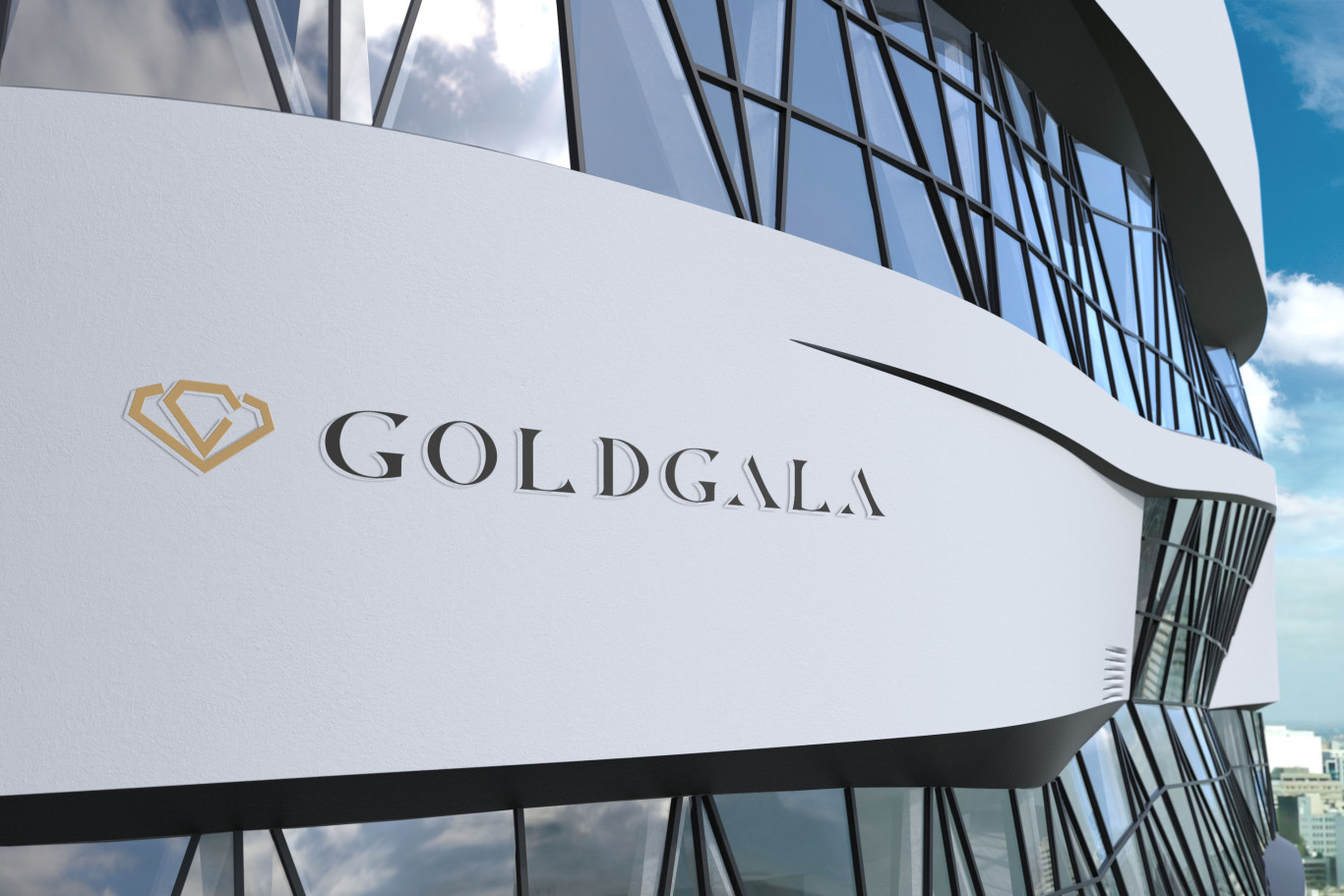 GOLDGALA珠宝logo设计图1