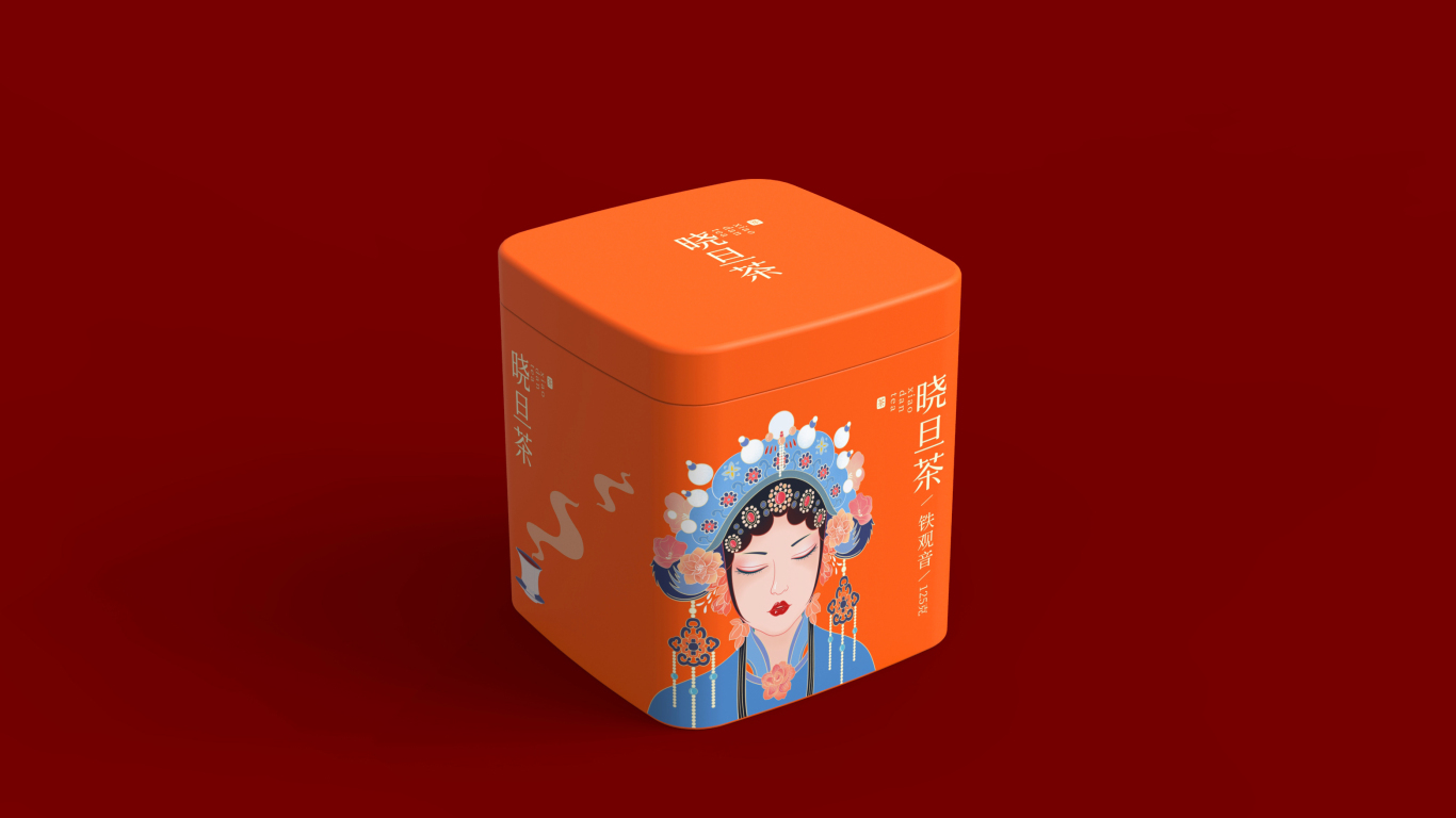 晓旦茶标志及包装设计 | 插画 中式 国潮图6