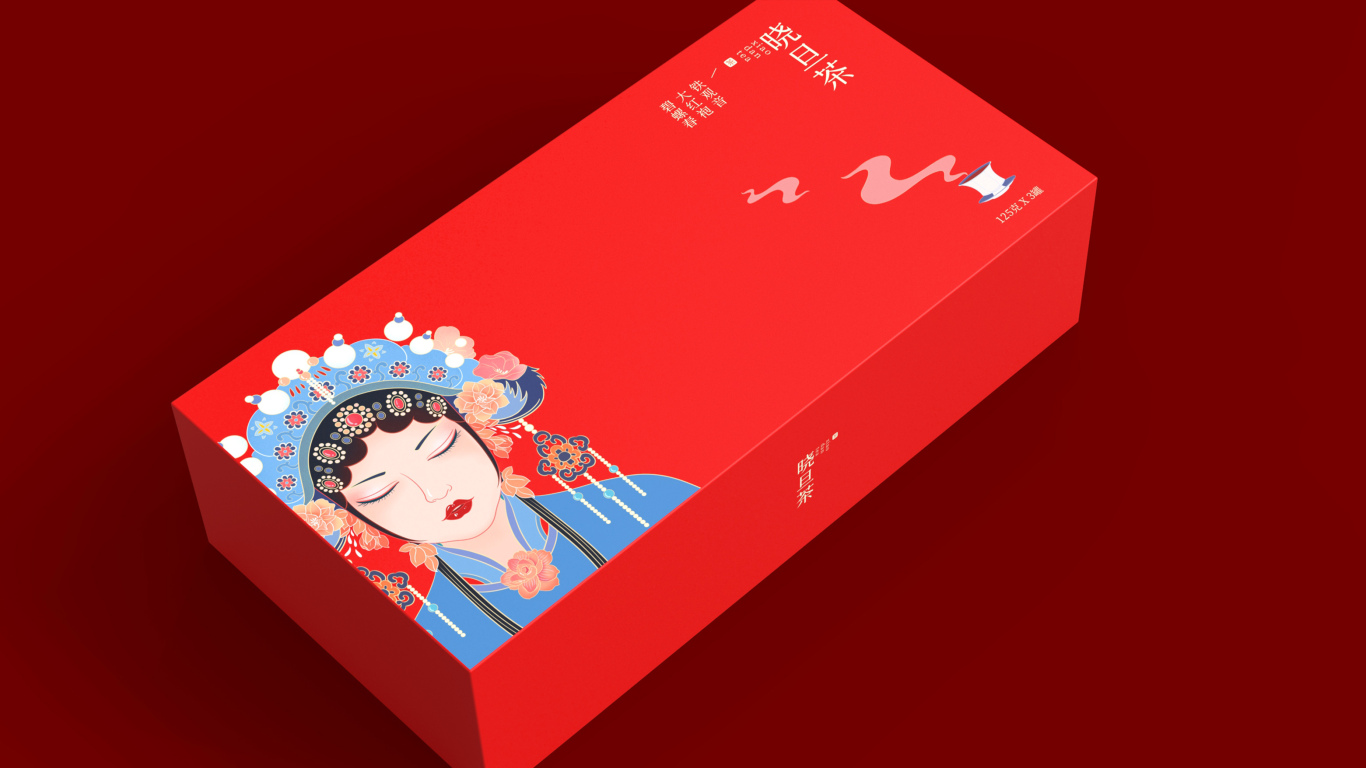 晓旦茶标志及包装设计 | 插画 中式 国潮图23