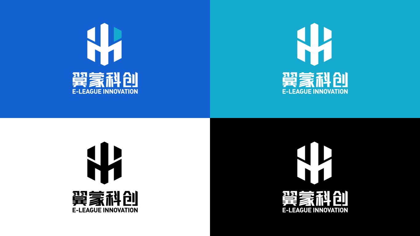 翼蒙科创科技企业品牌logo提案设计图5